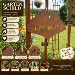Ginkgo Blatt ,,Lebe Jetzt''
