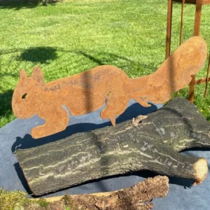 Eichhörnchen Edelrost Gartenstecker Tierfiguren