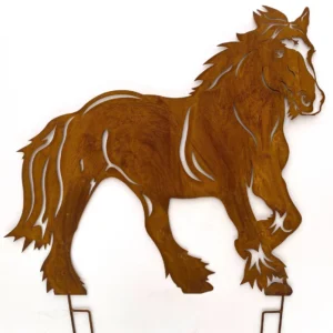 Edelrost Pferd Gartenfiguren Tierfiguren