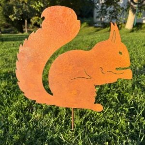 Edelrost Eichhörnchen Gartendekoration Tierfiguren